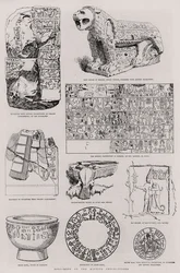 Specimens van de Hettitische Inscripties, uit The Illustrated London News, 26 maart 1887